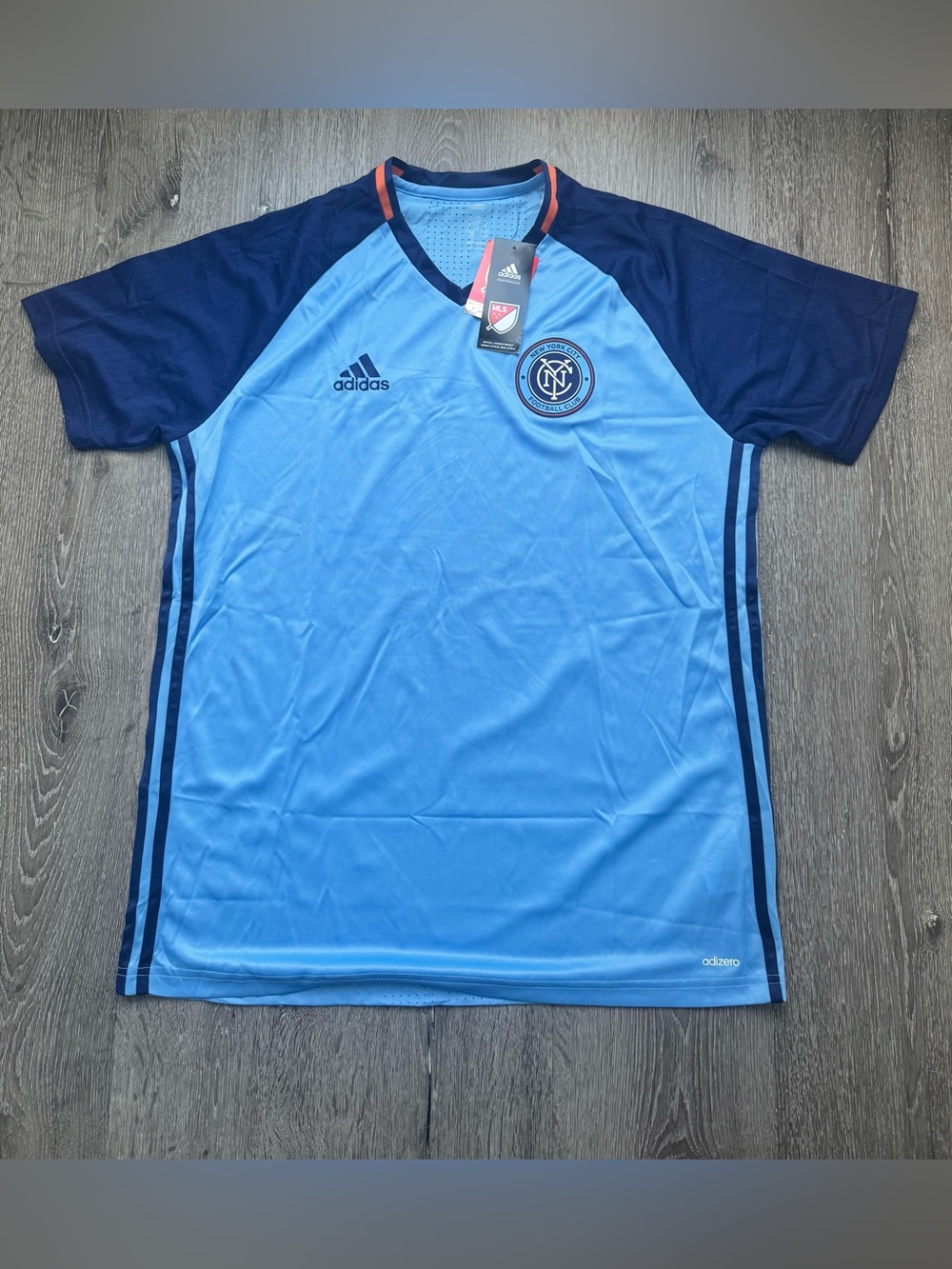 2015 Adidas NYCFC ClimaCool Soccer Jersey Men’s Large NWT New York City FC MLS